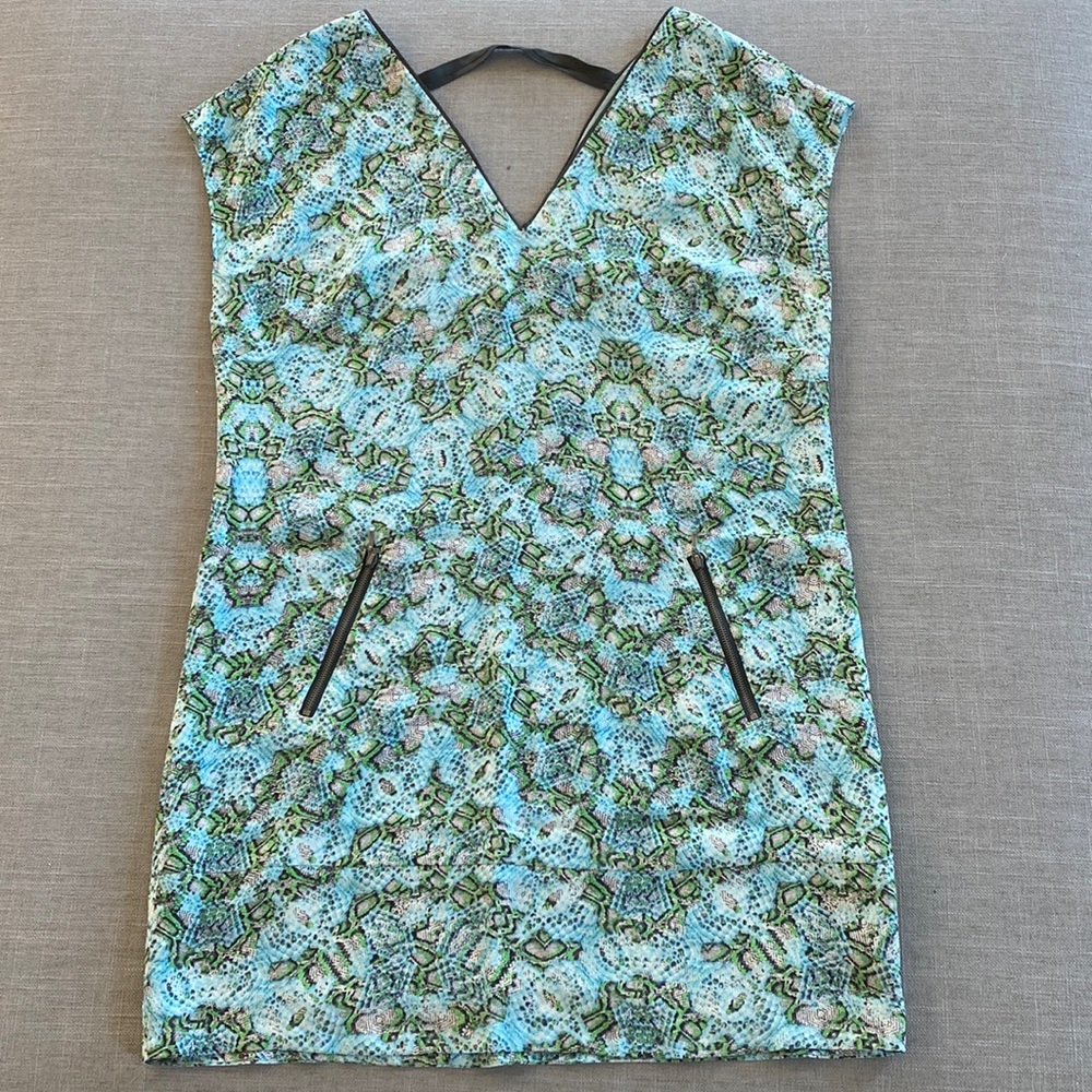 Anthropologie Silk Shift Dress - brand: Maeve, size: 10